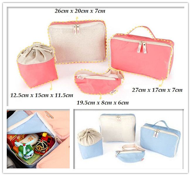 4 Baby Travel Bag Trips Organiser Kids Clothes Accessories Case Bags