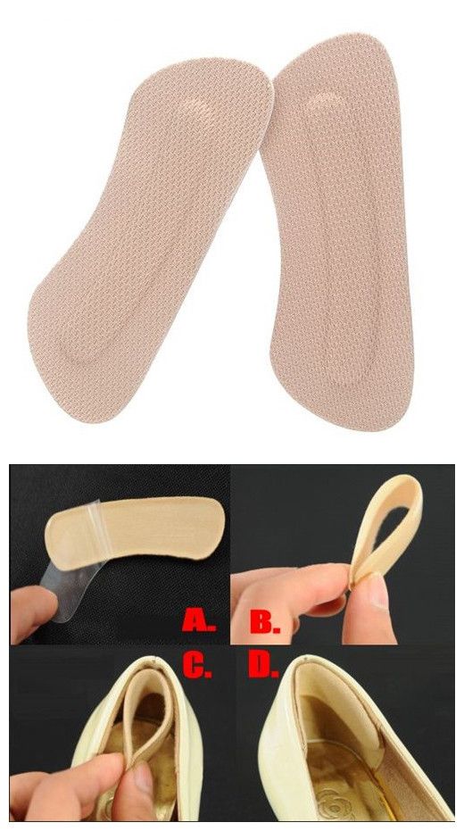 Lady Shoes Back High Heel Cushion Pad Protector Insole Liner Foot Care