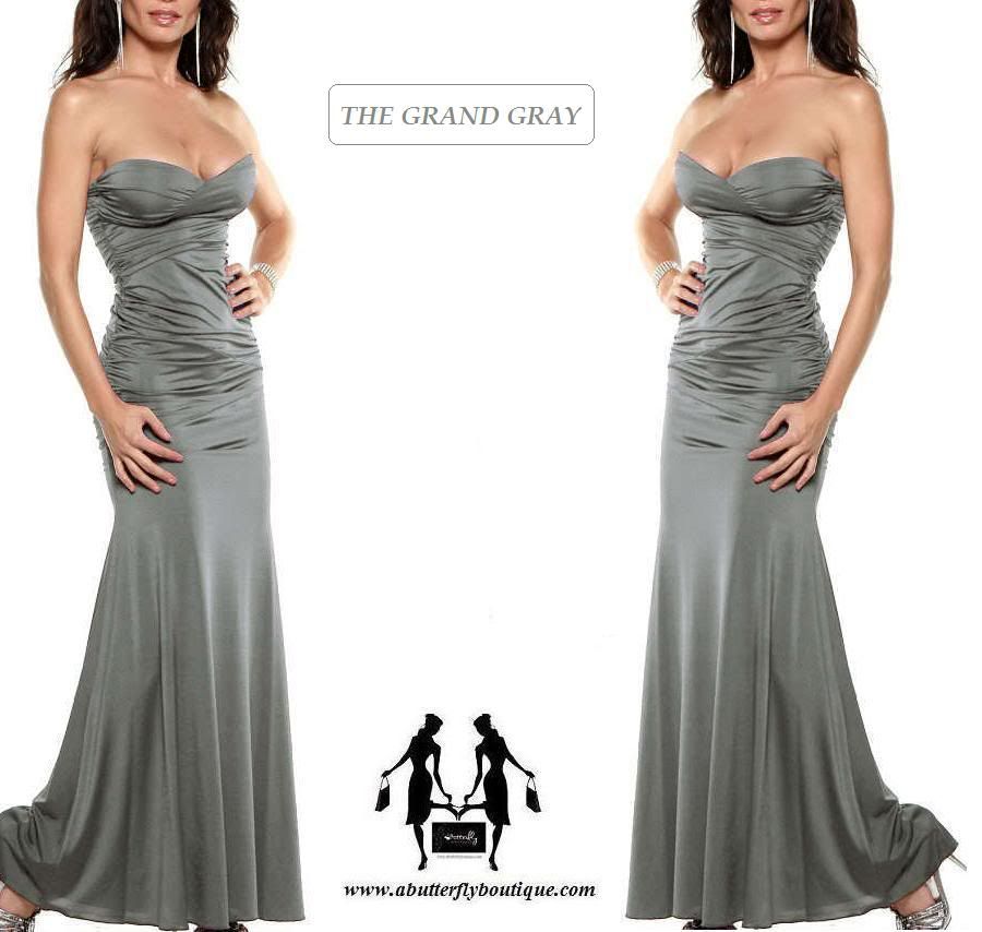 NEW WOMEN STRAPLESS GOWN Evening Cocktail Party Sexy Long Maxi Dress S