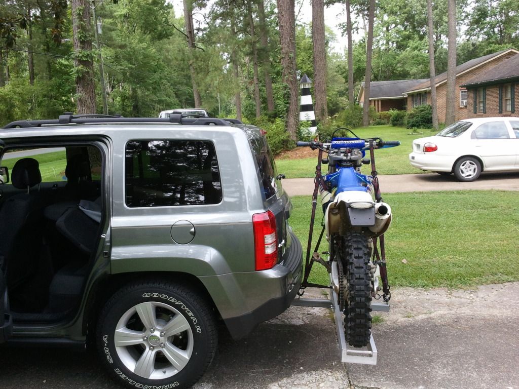 Dirt bike rack jeep #3