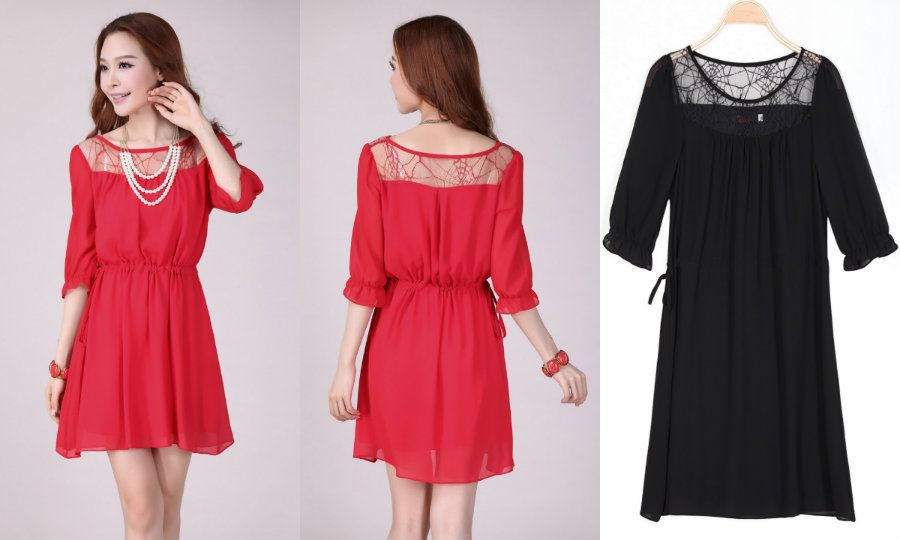  photo KD2068DrawstringLacesChiffonDress.jpg