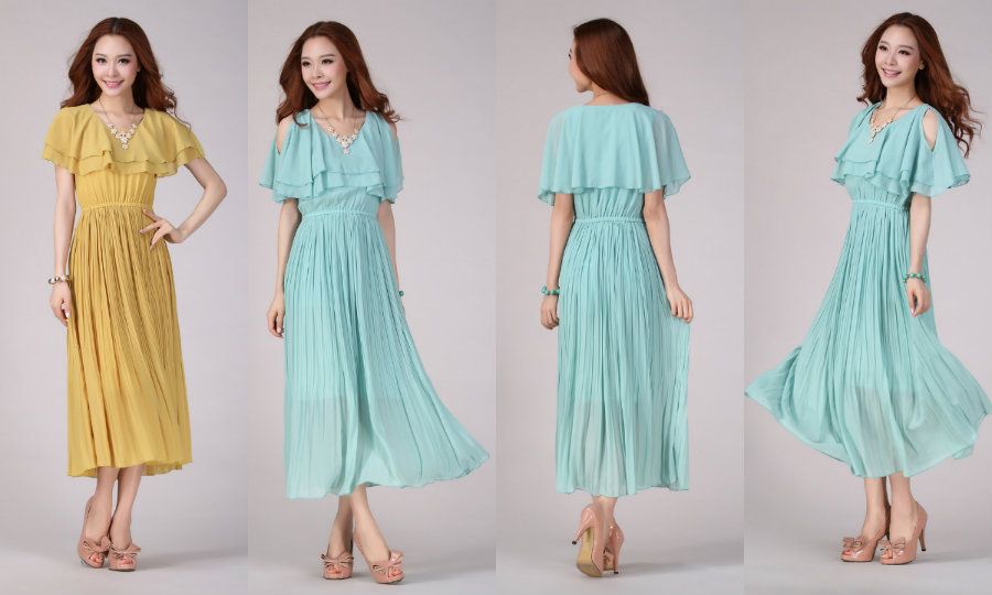  photo KD2083CutOffShoulderCrinkleChiffonDress.jpg