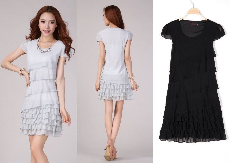  photo KD2130RoundNeckLayerChiffonDress.jpg