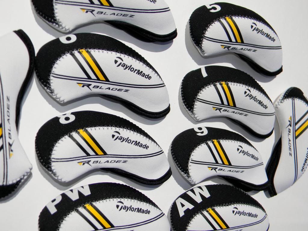10 TaylorMade RocketBladez Iron Covers White Black Golf Headcover