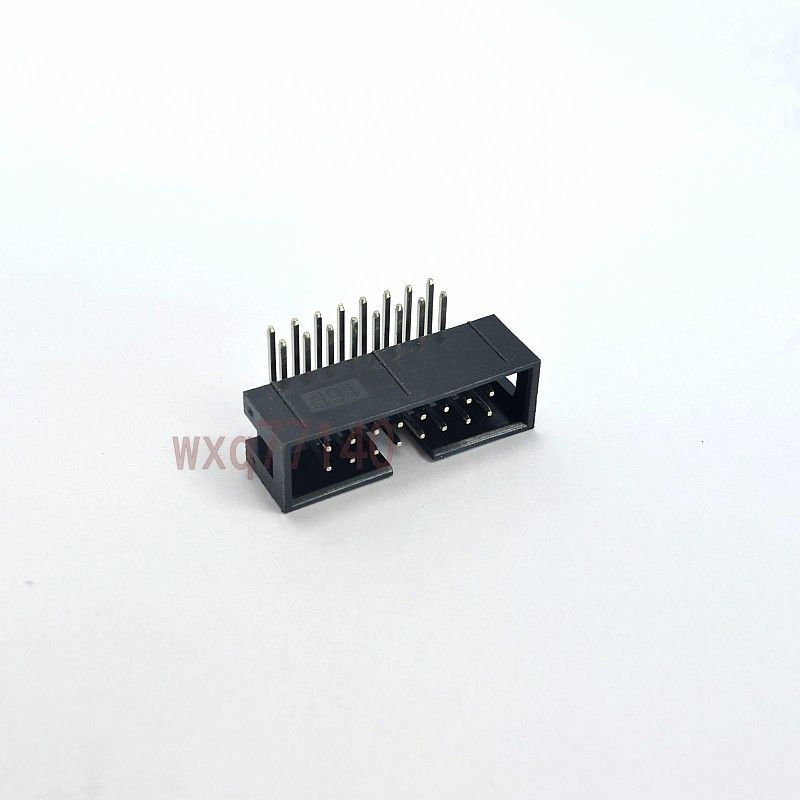 10pcs 2 54mm 2x8 16 Pin Right Angle Male Shrouded Pcb Idc Box Header Connector Ebay