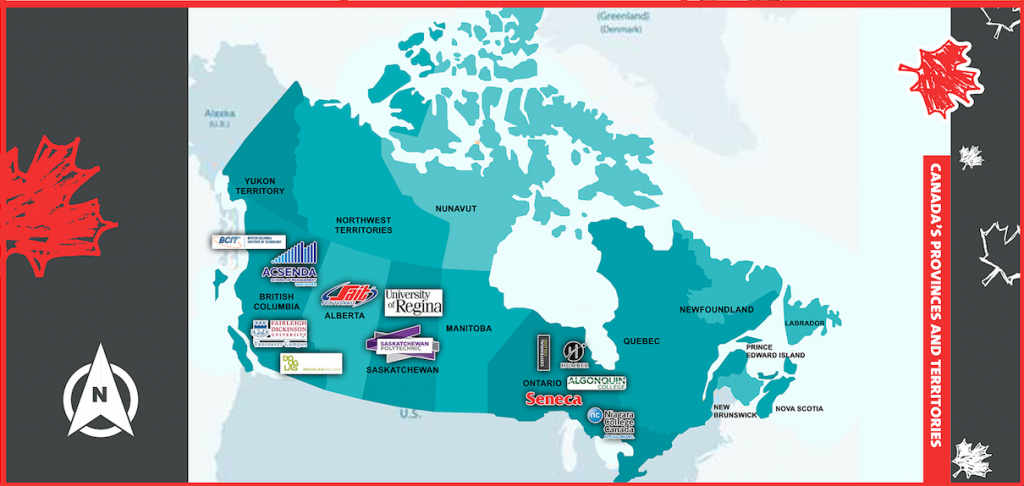 CANADIAN SCHOOLS MAP CANADIAN SCHOOLS MAP
