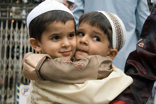 Muslim Children greet each other after offering Eid Prayer zpsb4e54e4c - ~""~  Polling for Cyber Comp August 2013 ~""~