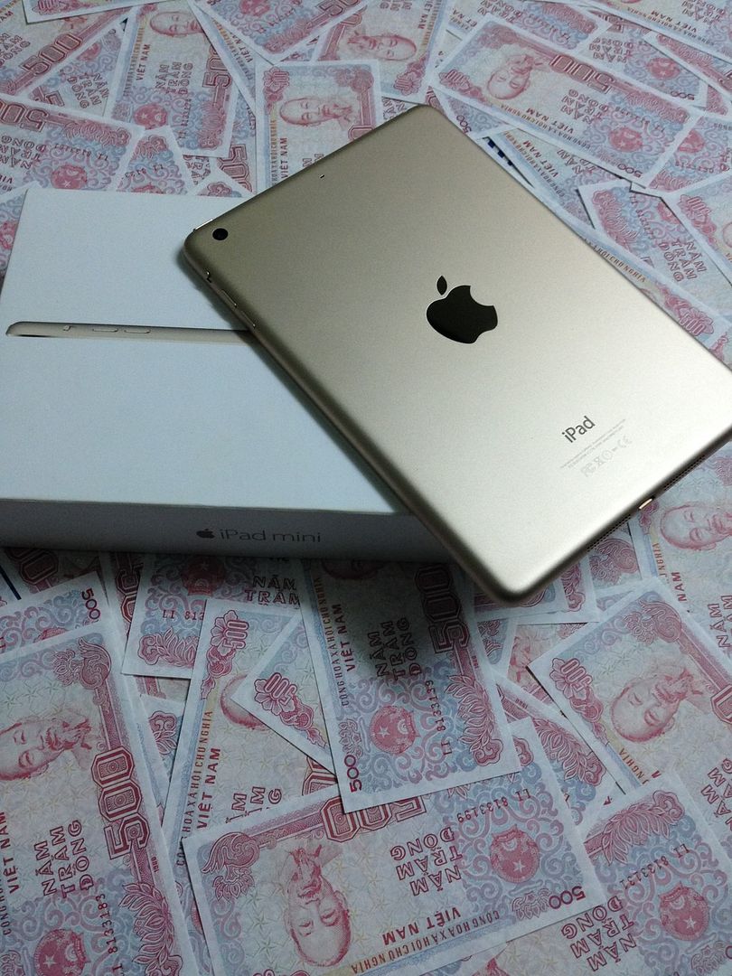 Ipad Mini3 gold wifi còn bảo hành