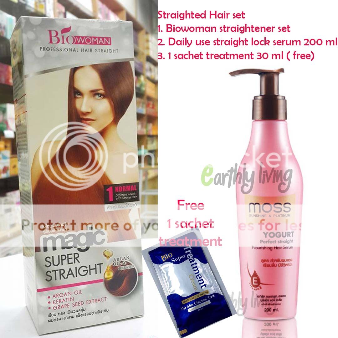 Keratin Hair Straightener Set Plus Daily Use Straight Lock Serum