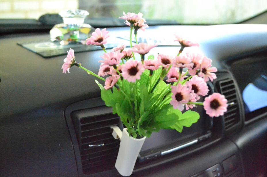 Car Van Truck Flower Decor Interior Accessories Decals Novelty Gift Air Con Vent