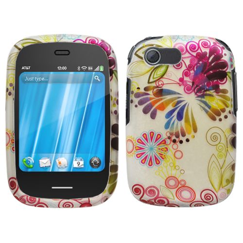 HP Veer 4G Raining Butterfly Flower Hard Case Cover